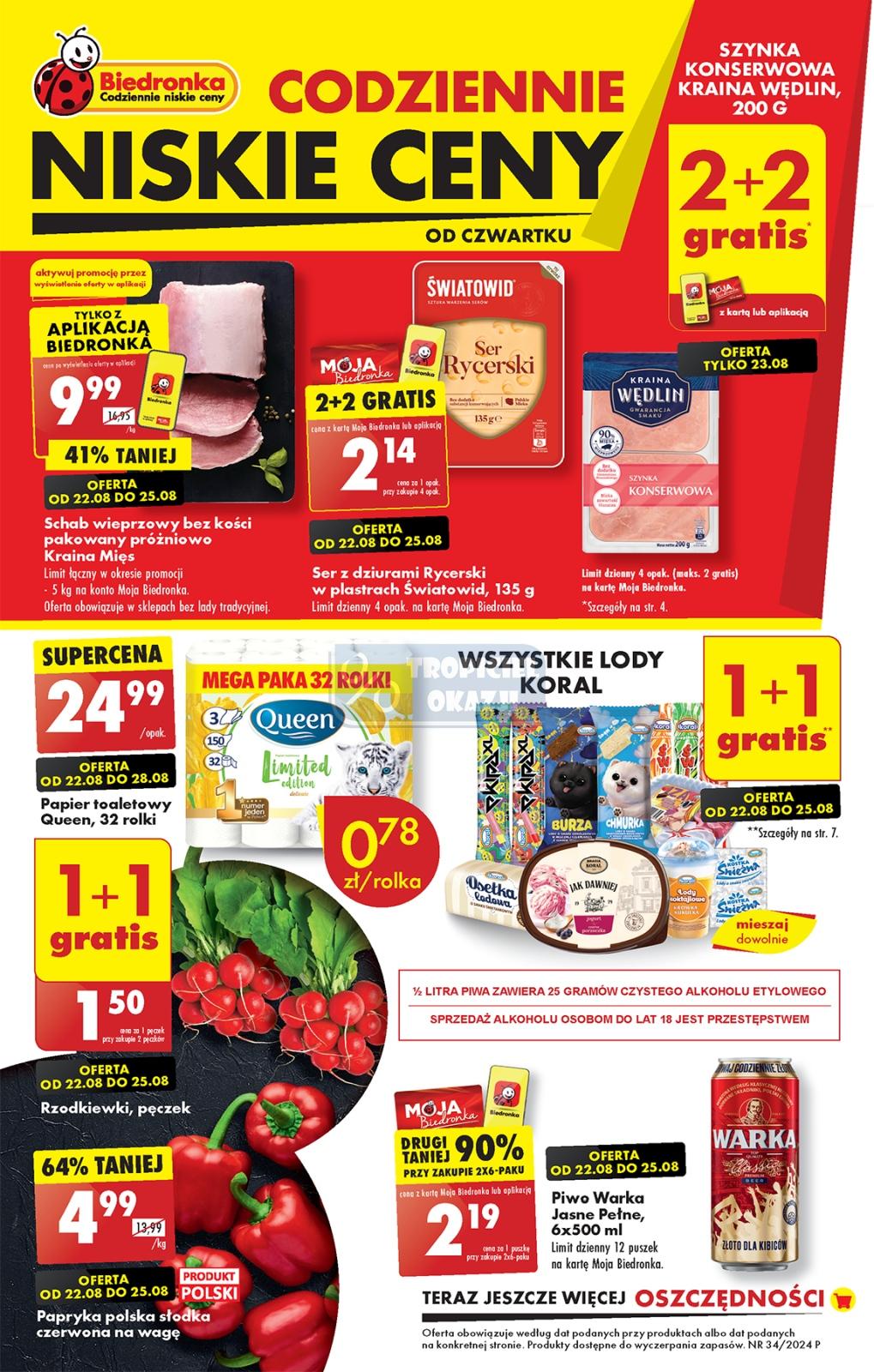 Gazetka promocyjna Biedronka str. 1