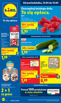 Lidl od poniedziałku